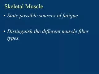 Skeletal Muscle