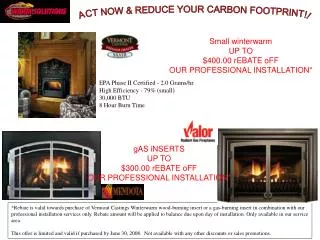 ACT NOW &amp; REDUCE YOUR CARBON FOOTPRINT!!