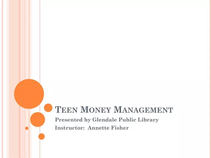 teen money management