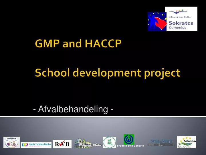 gmp and haccp school development project