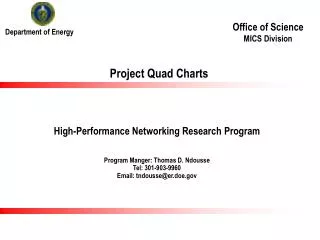 Office of Science MICS Division