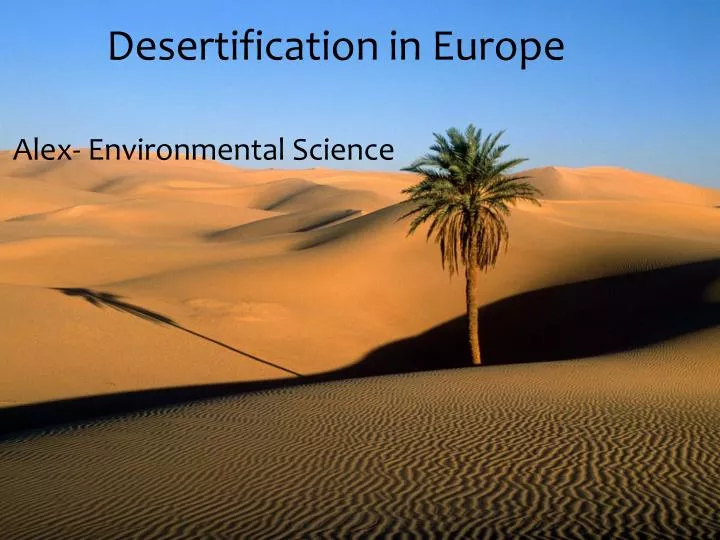 desertification in europe