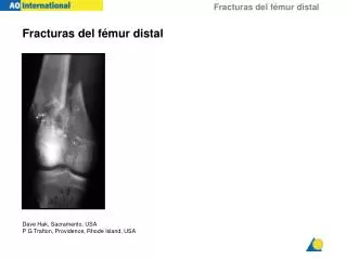 fracturas del f mur distal