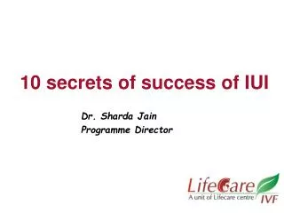 10 secrets of success of IUI