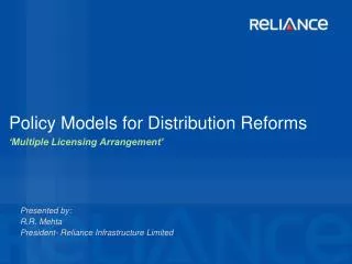 Policy Models for Distribution Reforms