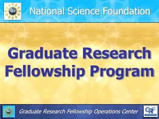 Graduate Research Fellowship Program