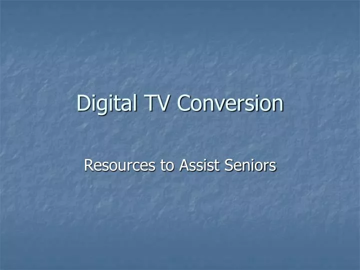 digital tv conversion