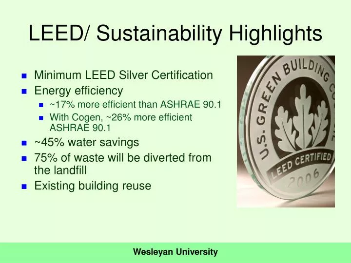 leed sustainability highlights