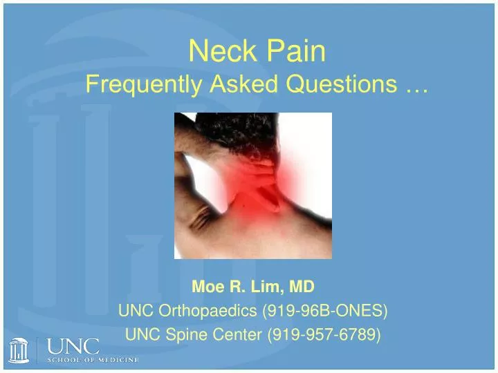 neck pain frequently asked questions