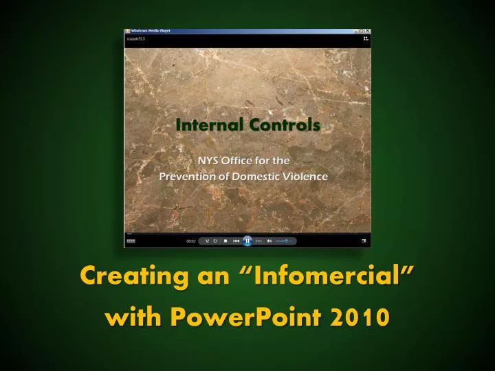 creating an infomercial with powerpoint 2010