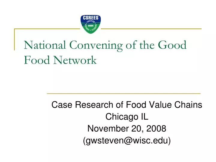 national convening of the good food network
