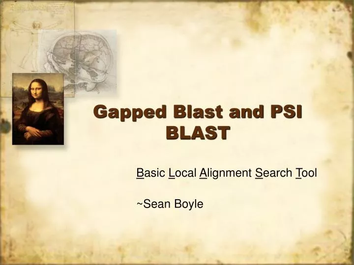 gapped blast and psi blast