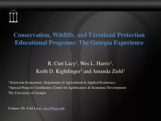 conservation wildlife and farmland protection educational programs the georgia experience