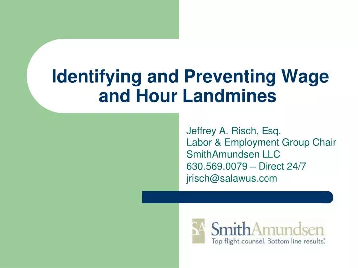 identifying and preventing wage and hour landmines