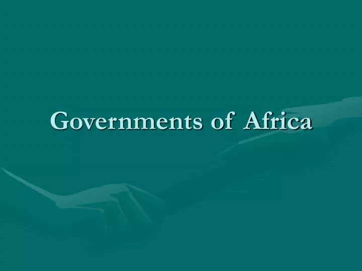 governments of africa