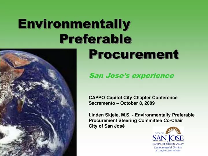 environmentally preferable procurement