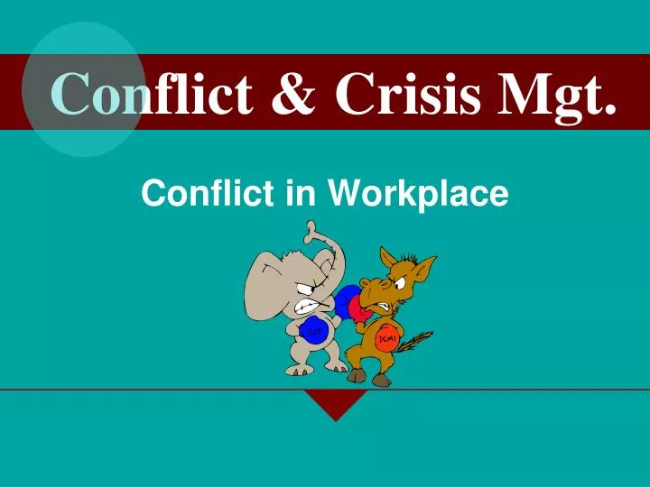 conflict in workplace