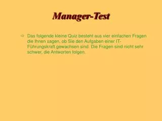 Manager-Test