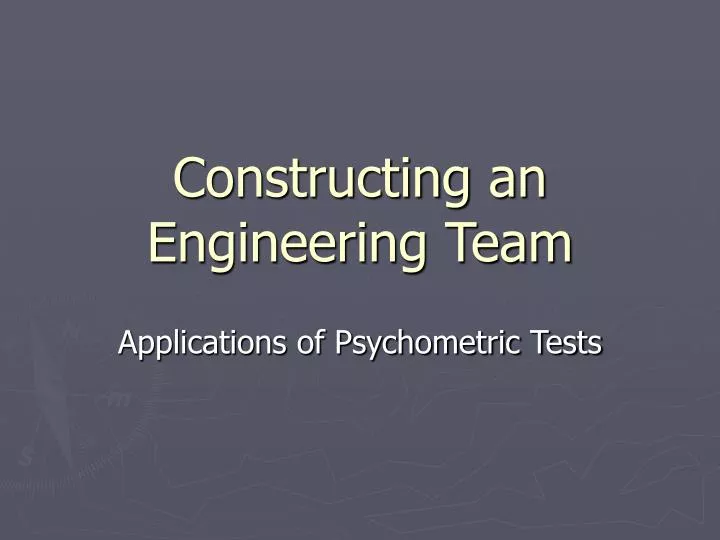 constructing an engineering team