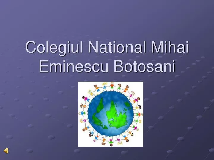 colegiul national mihai eminescu botosani