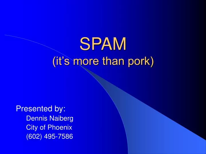 spam it s more than pork