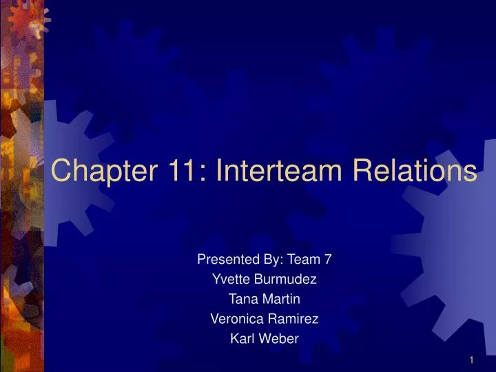 chapter 11 interteam relations
