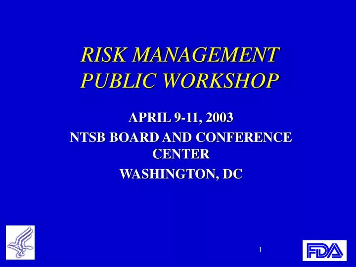 risk management public workshop