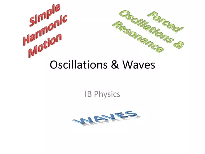 oscillations waves