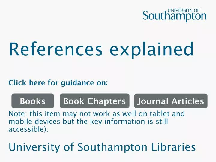 references explained click here for guidance on