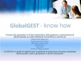 globalgest know how