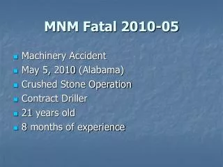 MNM Fatal 2010-05