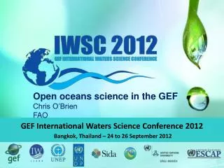 GEF International Waters Science Conference 2012