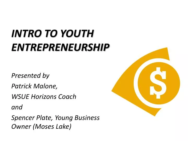 intro to youth entrepreneurship