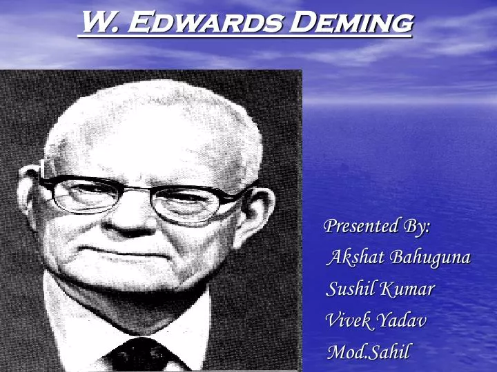 w edwards deming