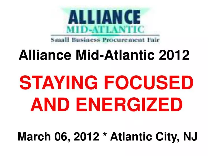 alliance mid atlantic 2012
