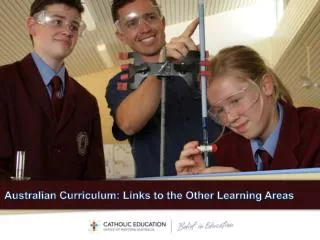 Australian Curriculum: Links to the Other Learning Areas
