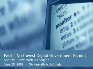 Pacific Northwest Digital Government Summit