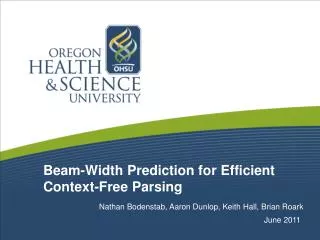 Beam-Width Prediction for Efficient Context-Free Parsing