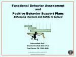 PPT - Functional Assessment & Behavior Support Plans PowerPoint ...