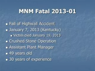 MNM Fatal 2013-01