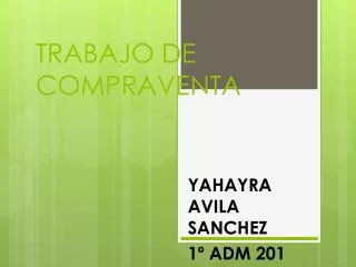 trabajo de compraventa