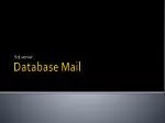 Database Mail - slide 1
