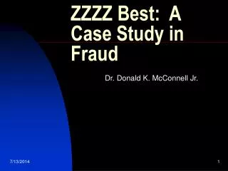 ZZZZ Best: A Case Study in Fraud