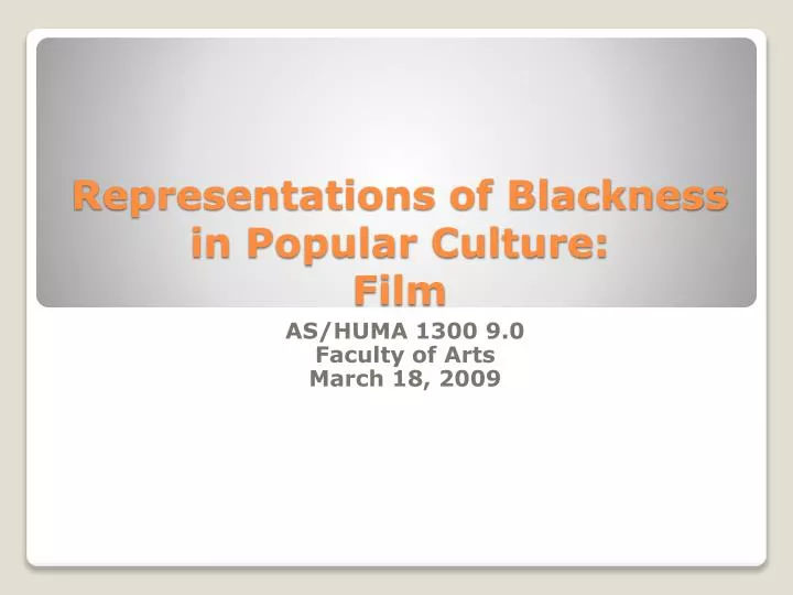 representations of blackness in popular culture film