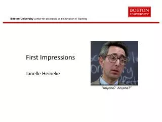 First Impressions Janelle Heineke
