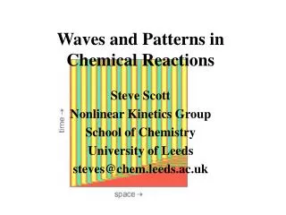 Waves and Patterns in Chemical Reactions