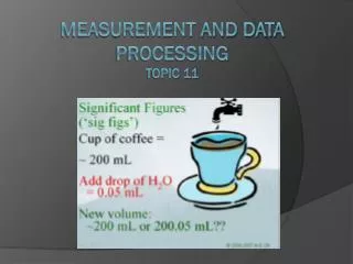 measurement and data processing Topic 11