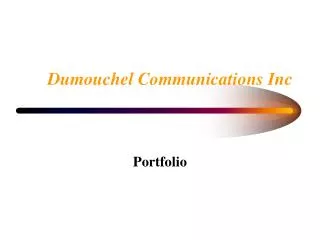 Dumouchel Communications Inc