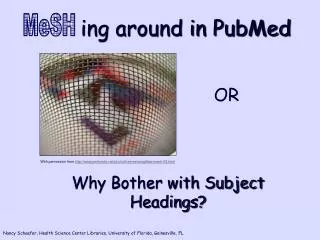 ing around in PubMed
