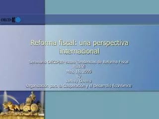 Reforma fiscal: una perspectiva internacional